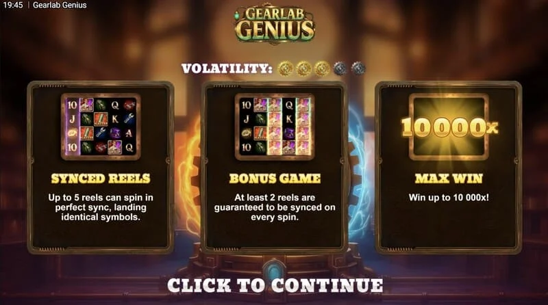 Gearlab Genius - Spark of Genius-ის უფასო სპინები